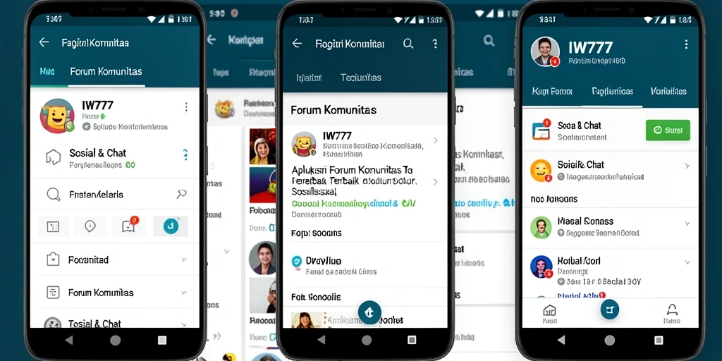 Tampilan antarmuka Forum Komunitas IW777 yang menarik dan mudah dinavigasi.