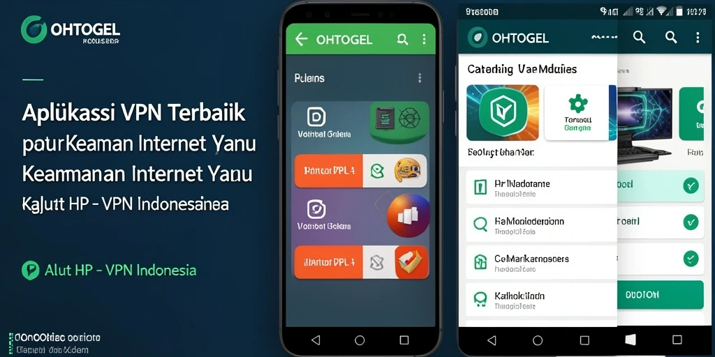 Antarmuka pengguna OHTOGEL yang sederhana dan efisien untuk VPN Indonesia.