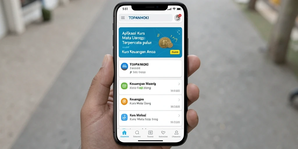 Antarmuka aplikasi TOPANHOKI yang informatif dan menawan.